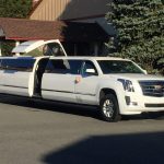 Escalade Limo White Jet